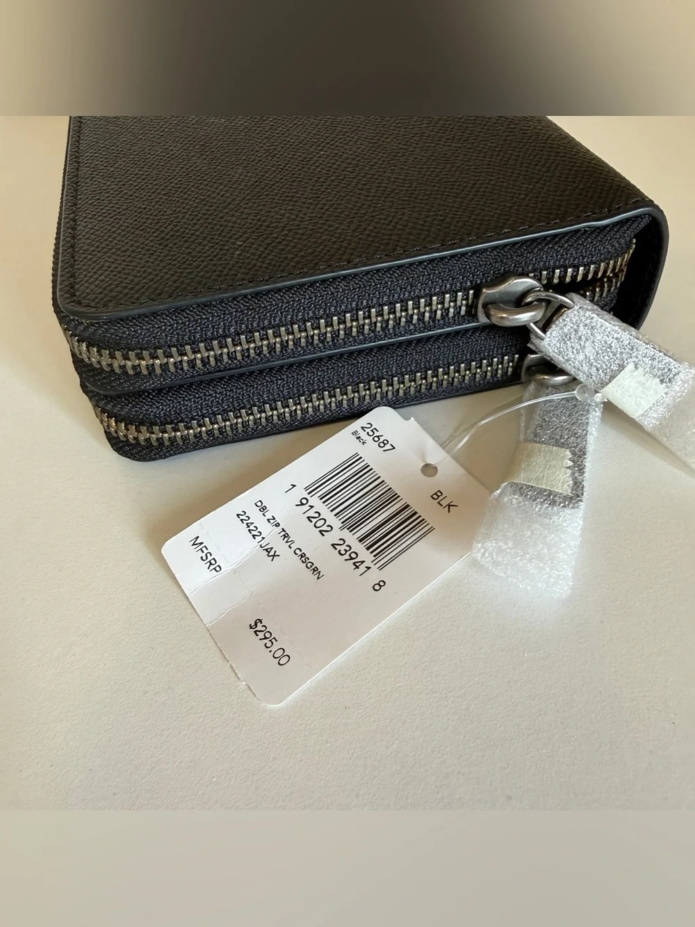 Coach 25687 DBL ZIP TRVL CRSGRN